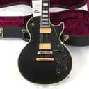 2005 Gibson Les Paul Custom Guitar Custom Shop - Black Ebony Finish with Gold Hardware - Original Case