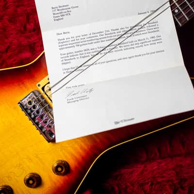 1982 Hamer Standard w/very rare sustain block tremolo. 4 digit serial and very clean image 15