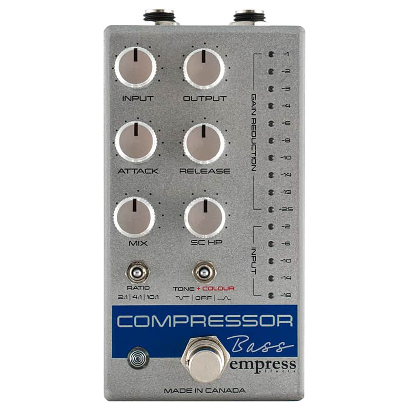 Empress Effects Bass Compressor Pedal, Silver Sparkle image 1