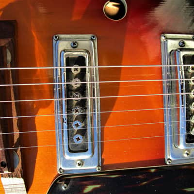 Kawai Jazz Guitar, 1960', Japan, 17" Body, 2 Pu. Sunburst Finish image 4