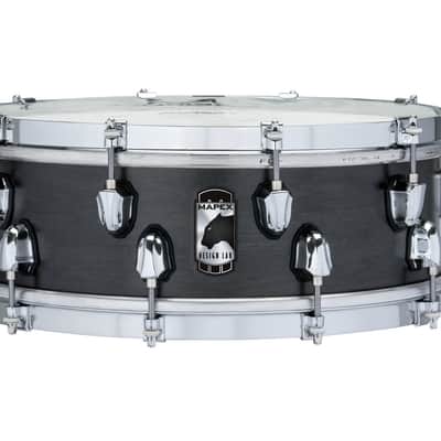 Mapex Black Panther Design Lab Equinox 14 in. X 5 in. Snare Drum - Flat Black (BPML4500CFB) image 2