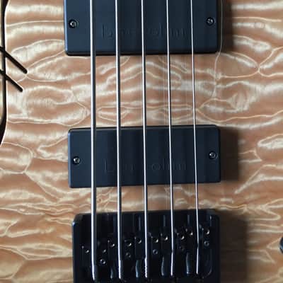 Modulus Quantum 5 Hollow Body Bass Guitar 5A Quilt Top MAPLE NOS - TOP OF LINE 2006 Natural image 5