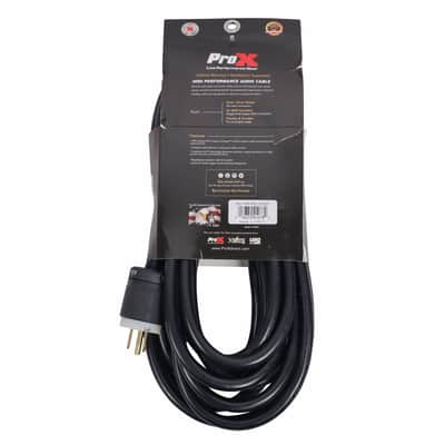 Pair of 2x Pro X 25 Ft. 12AWG 120VAC Male Edison NEMA 5-15P to Powerkon for Power Connection compatible devices image 2