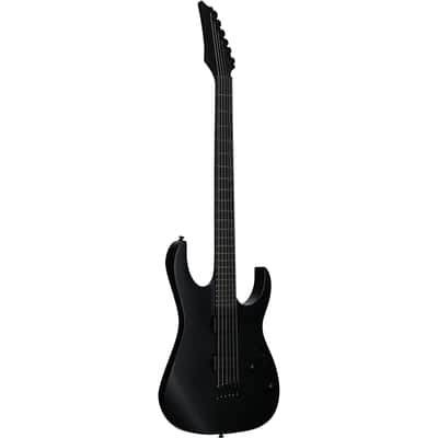 Ibanez RGRTBB21 Iron Label Baritone Electric Guitar, Black Flat imagen 2