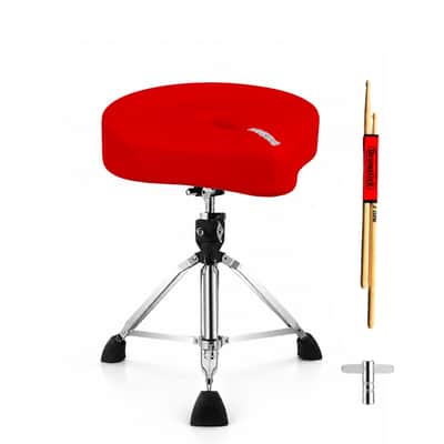 5 Core Drum Throne w 4.5" Padded Stool Adjustable Drummer Chair image 2