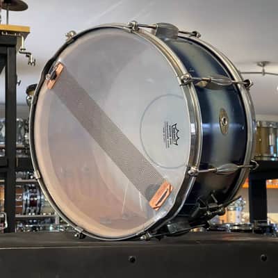 1950's Slingerland 6.5x14 Blue & Silver Duco Student Model Radio King Snare Drum image 12