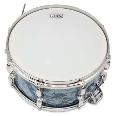 Slingerland Radio King Snare Drum, 7x14", Black Diamond Pearl image 5