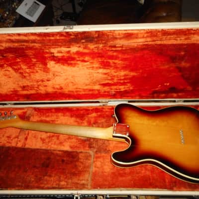 fender Custom Telecaster 1961  (rare)- Sunburst (refin), replaced neck, Super Rare Blonde Fender case!! image 8