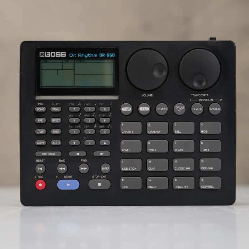 Boss Dr. Rhythm DR-660 Drum Machine w/ Mogami Gold Cable #58726 image 1
