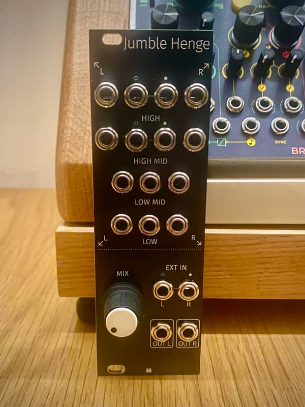 ALM/Busy Circuits ALM029 Jumble Henge 16-Input Stereo Spectral Mixer Eurorack Synth Module - Black and Silver Panels image 1