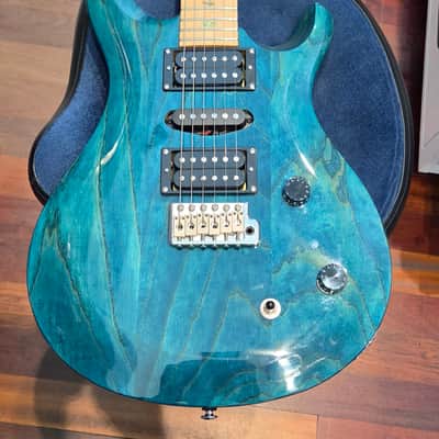 PRS Model CU44BG SE Series Electric Guitar with Gig Bag 2023 - Transparent Aqua Teal image 7