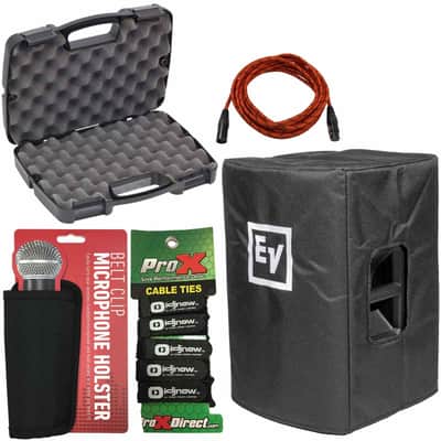 Electro Voice ETX-15P Padded Speaker Covers + Storage Case + Cable image 1