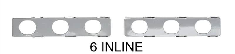 Hipshot® Universal Mounting Plate Kit~For 6 Inline Tuners~Chrome~USA~Brand New image 1