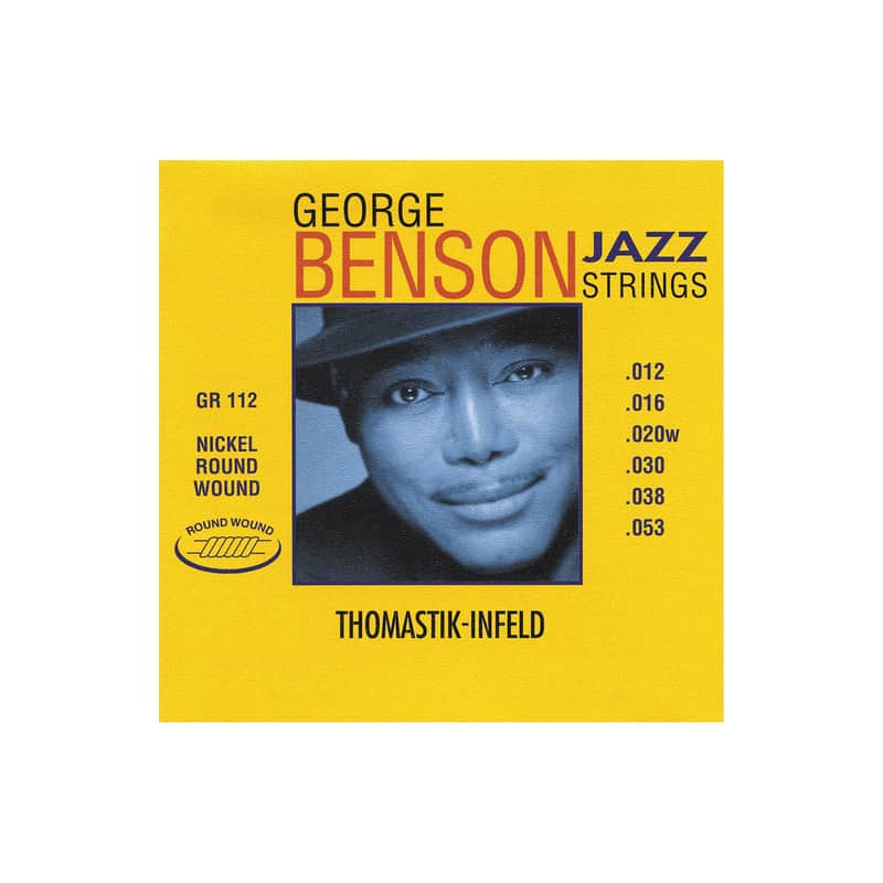 Thomastik-Infeld GR112 George Benson Signature Round Wound Jazz Guitar Strings Medium Light (.012-.053) image 1