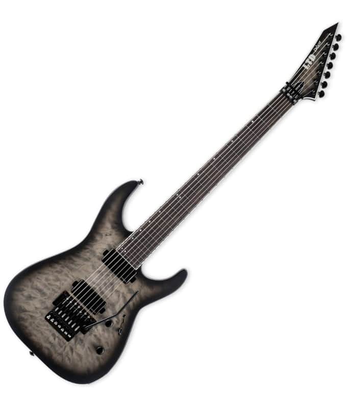 ESP LTD M-1007B Baritone Guitar Charcoal Burst Satin B-Stock image 1