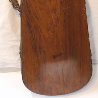 None vintage wood violin case early 1900s - Rosewood image 2