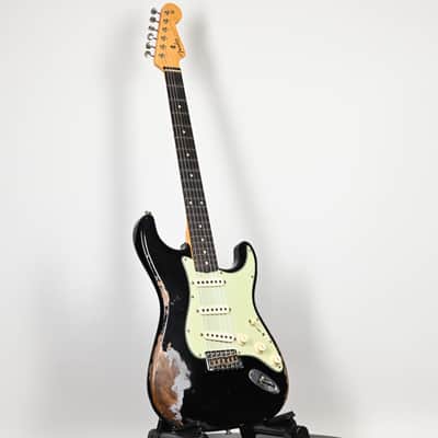 Fender Custom Shop Limited Edition 1962 Stratocaster w/ Handwound 60/63 Pickups, Heavy Relic- Black 2026 (CZ589673) image 14