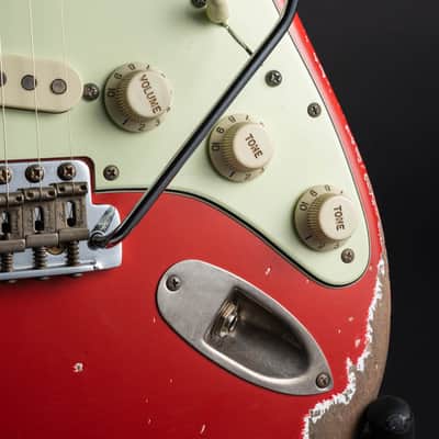 Xotic California Classic® XSC-1 Fiesta Red - Heavy Aged #3640 image 4