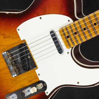 Fender Custom Shop 59 Tele Custom Relic MN - Wide-Fade Chocolate 3-Color Sunburst image 10