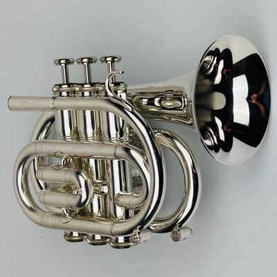Jupiter JPT-416 Bb Pocket Trumpet that is Silver Plated and in Mint Condition! image 18