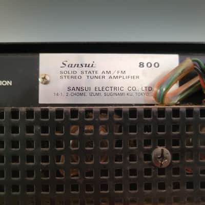 1970 Japan Made Sansui Solid State 800 AM/FM Stereo Receiver Great Sound 25 Watts Per Channel image 7