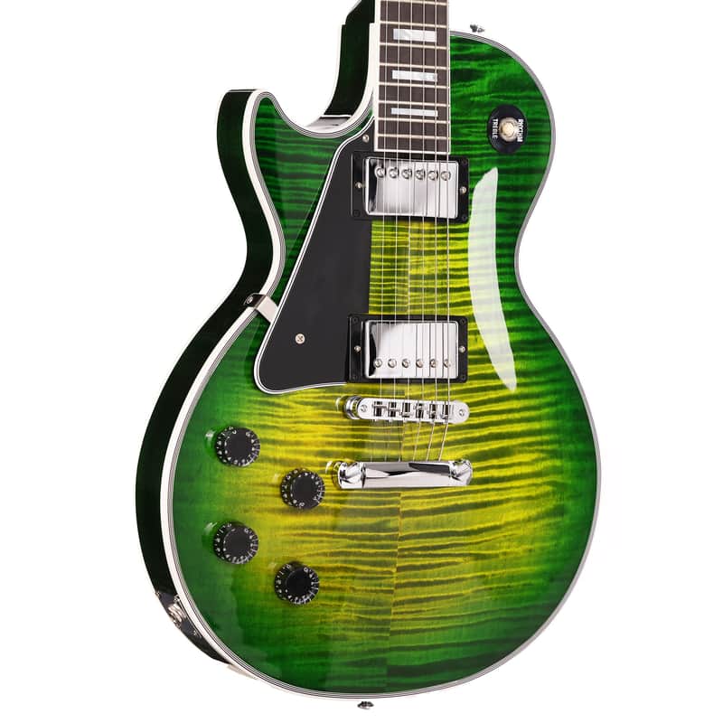 Gibson Custom Shop Les Paul Custom Made 2 Measure Iguana Burst Gloss Left-Handed image 1