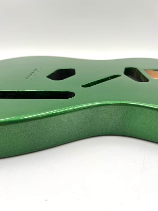 Warmtone Custom Guitars Tele Style Guitar Body “Pure Green” image 1