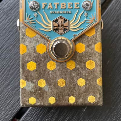 Beetronics Custom Shop Fatbee Overdrive blue gold image 1
