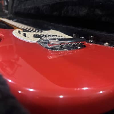 1995 Fender MG-69 Mustang Reissue - Fiesta Red - Made in Japan (MIJ) - Includes Hardshell Case image 12