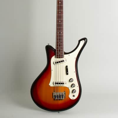 Yamaha SB-5A Solid Body Electric Bass Guitar (1968), ser. #6494, black hard shell case. image 1