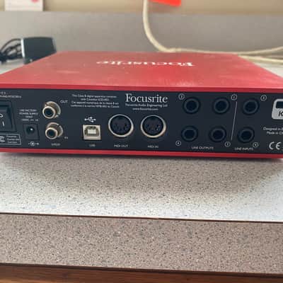 Focusrite Scarlett 6i6 2nd Gen USB Audio Interface 2016 - 2018 - Red / Black image 6