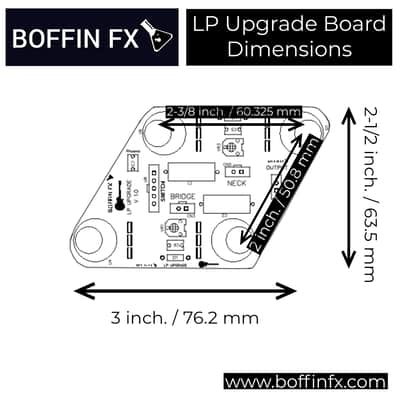 Boffin FX Guitar LP Treble Bleed Upgrade Board, CTS Pots, Sprague Capacitors image 5