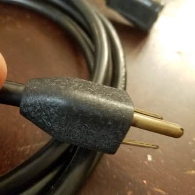 Electricord Cal-cord Ampex 3M Early Grounded Equipment Cord Power Cable Vintage Oval 163 almost-PH163 1965 image 7