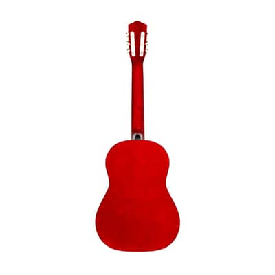 Stagg 3/4 Size Classical Guitar With Linden Top In Vibrant Red image 4