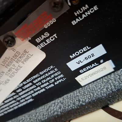 Ampeg VL502 Lee Jackson design 2-Channel 50-Watt Guitar Head 1991 - 1995 - Black image 13