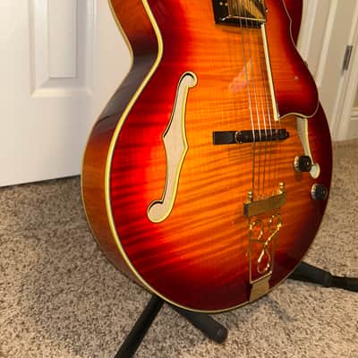 Ibanez AF151-AWB 2013 - aged whiskey burst image 3