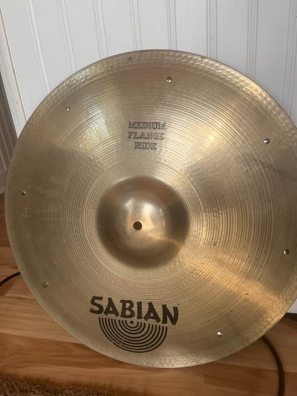 Sabian Medium Flange Ride Cymbal 20” 1980’s image 1