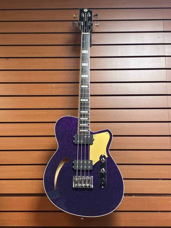 Reverend Linh Le Signature Lil Linhbacker in Purple Sparkle w/2 Tone Soft Case New Blem image 1