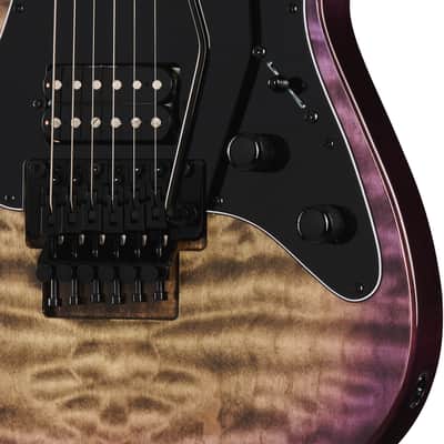 Kramer Volante Quilt HHFR Electric Guitar - Ultraviolet Burst image 5