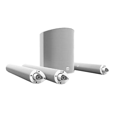 LD Systems MAUI 5 White Portable Column PA Systems w Bluetooth & Cases image 2