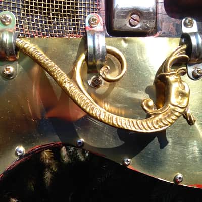 Steampunk Art Relic Jolana Tornado Hollow Body Vintage guitar 1963 Copper / Red image 12