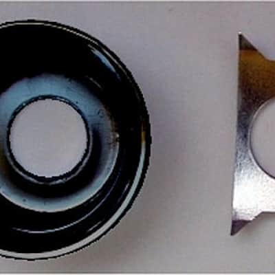 Guitar Parts - JACK PLATE TELECASTER Tele Cup - BLACK image 1