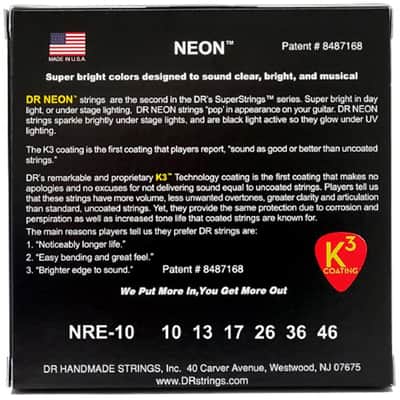 Hi-Def Neon Red Medium 10-46 DR Strings image 2