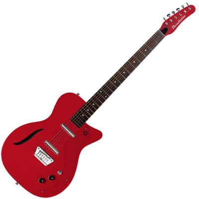 Danelectro '56 Vintage Baritone Electric Guitar (Metallic Red), New D56VBAR-MR image 3