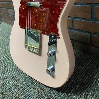 Suhr Classic T Antique Roasted Flame neck, Swamp Ash, Shell Pink image 8