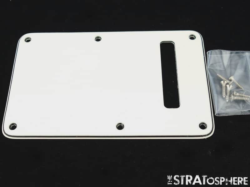 Fender Player II Stratocaster Series, TREMOLO COVER Strat, Back, Cover Parchment image 1