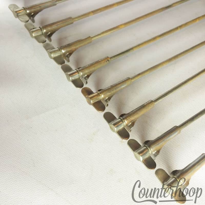 *Leedy 8x Snare/Tom Drum x10 5/8" Single-Tension T-Rods+Claws Nickel Vintage 10s image 1