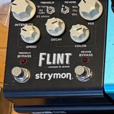 Strymon Flint Reverb and Tremolo V1 2012 - 2022 - Black with White Knobs image 1
