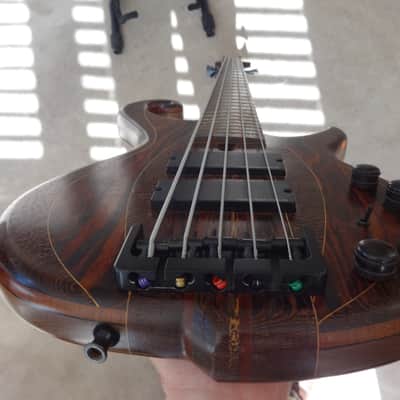 Scroll Bass Cocobolo Custom 5 2015 Natural image 5
