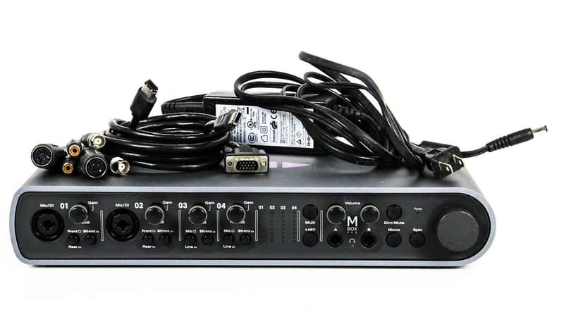 Avid Mbox Pro オーディオIF 電源付 動作OK ※CH3ノイズあり AVID MBox Pro FireWire Digital Audio Interface (NO POWER SUPPLY